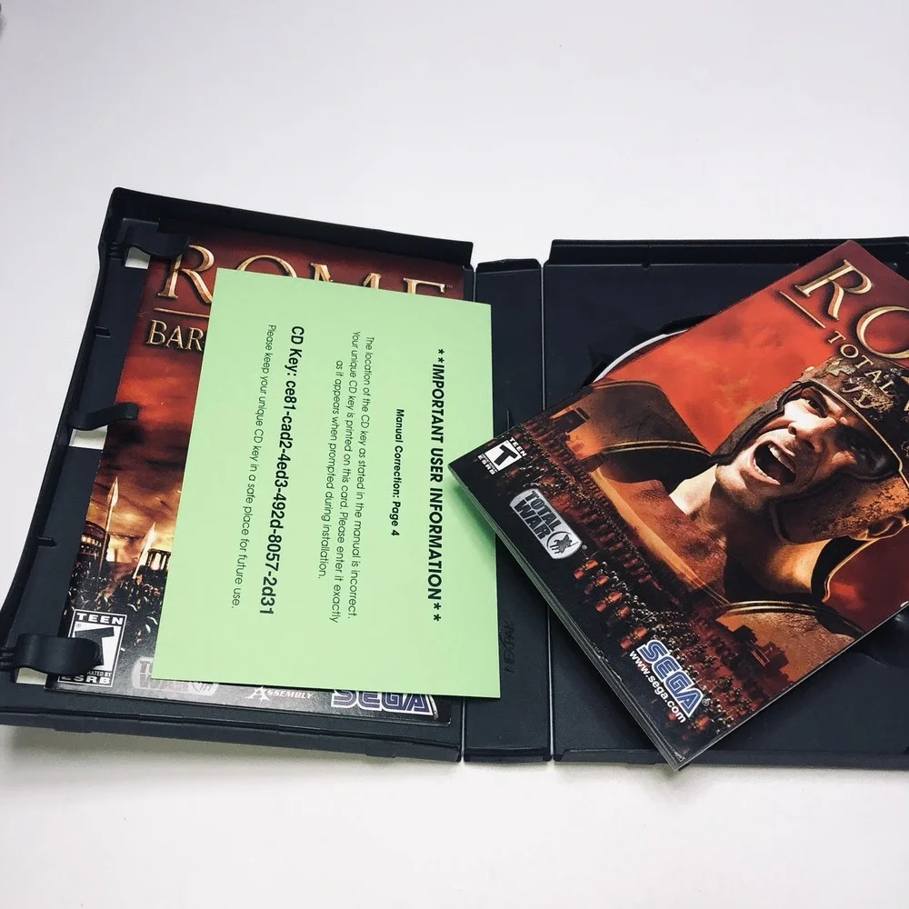 Rome: Total War Gold‎ Edition - PC - DVD ROM - VERY GOOD ( Complete Booklets